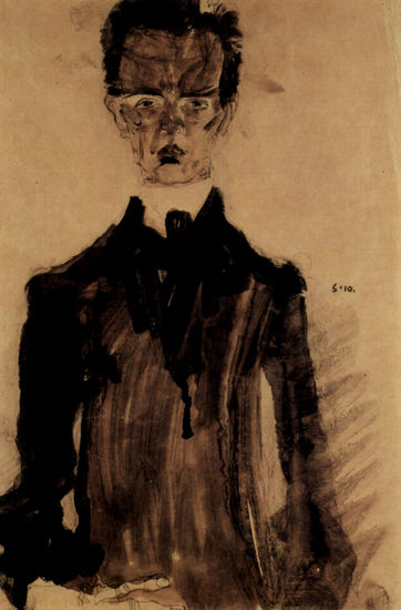 Self-Portrait in Black Attire 