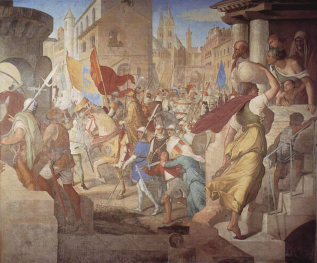 Fresco Cycle in Casa Massimo in Rome, Ariosto Hall, Scene