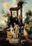 La familia Goethe en traje de pastor