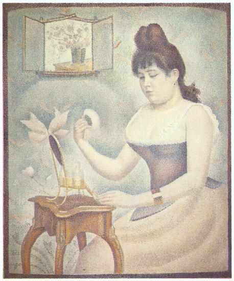 The Woman with the Powder (Young Woman Putting on Makeup) 