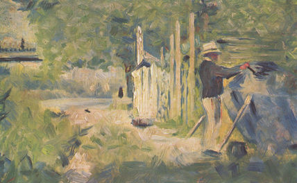 Man Painting His Boat