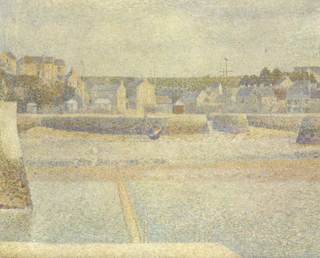 Port-en-Bessin, The port of before at the last low tide 