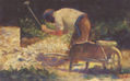 Stone Hammer with Wheelbarrow