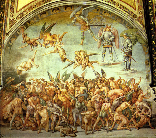 Frescos en la catedral de Orvieto, escena