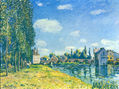 Bridge of Moret in Summer