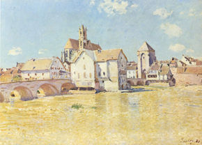 Moret Bridge in the...