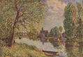 Flußlandschaft bei Moret-sur-Loing