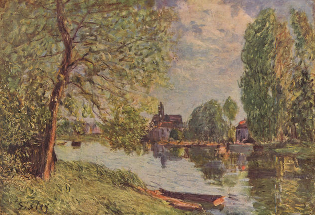 Flußlandschaft bei Moret-sur-Loing