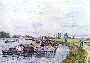 Barges at Saint-Mammès