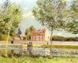 Houses on the Bank of the Loing