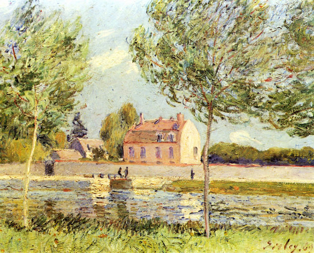 Houses on the Bank of the Loing