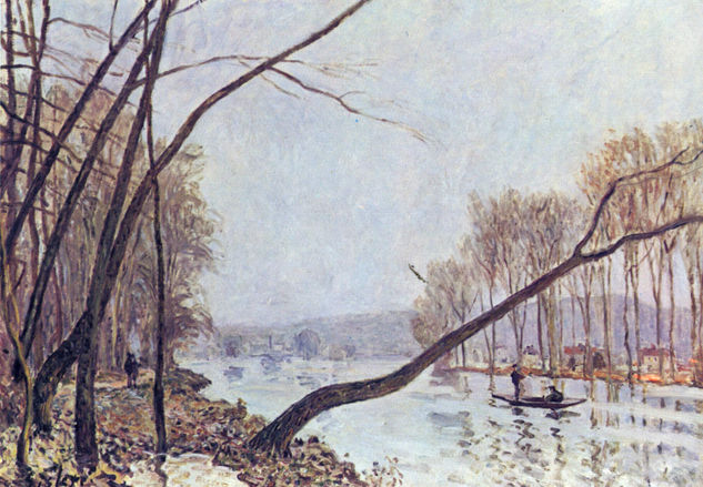 Ufer de la Sena en otoño 