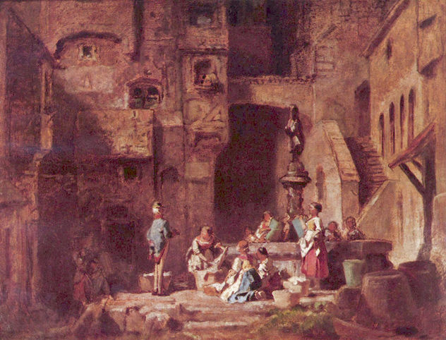 Washwomen at the Fountain