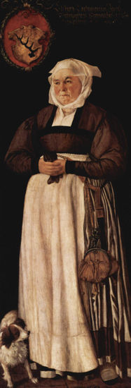 Retrato de Elsbeth Lochmann, esposa del noble de Zúrich Jacob Schwytzer. 