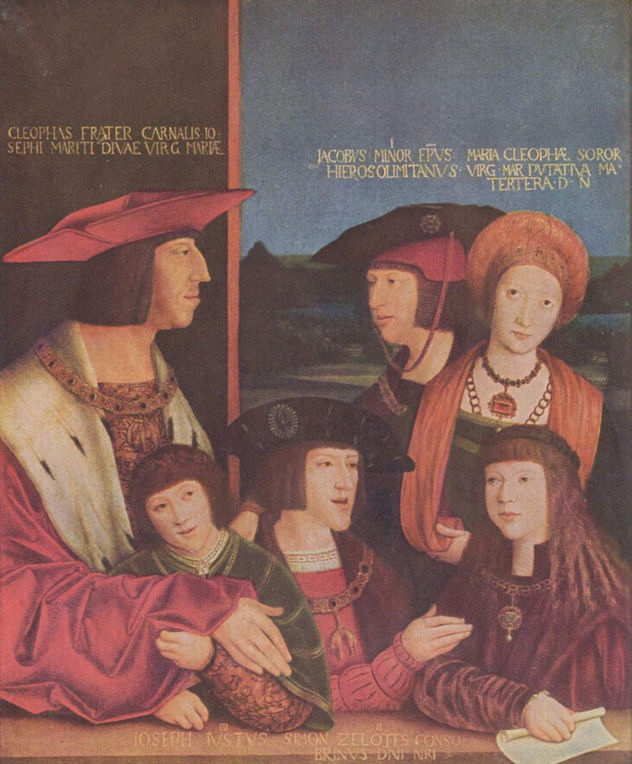 Porträt del emperador Maximiliano y su familia