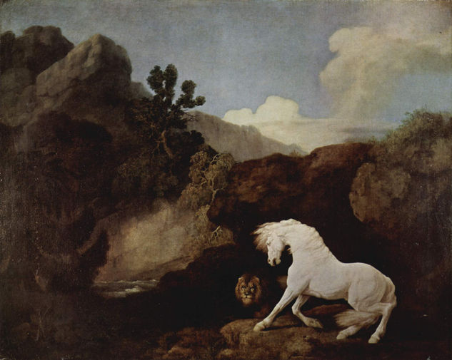 The Horse Frightened by a Lion 