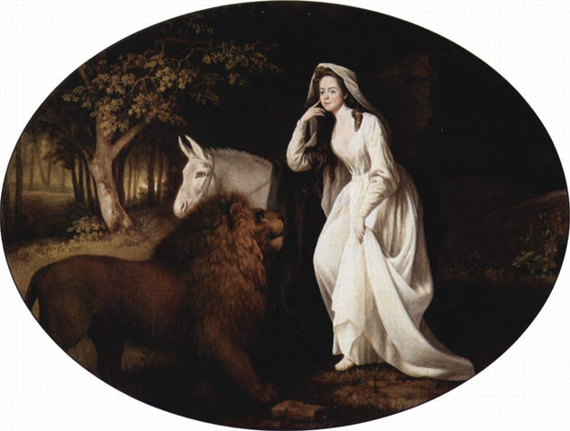 Portrait of Isabella Saltonstall as Una, Oval 