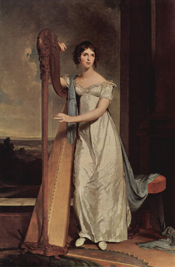 Portrait of Eliza Ridgely (The Lady with the Harp) 