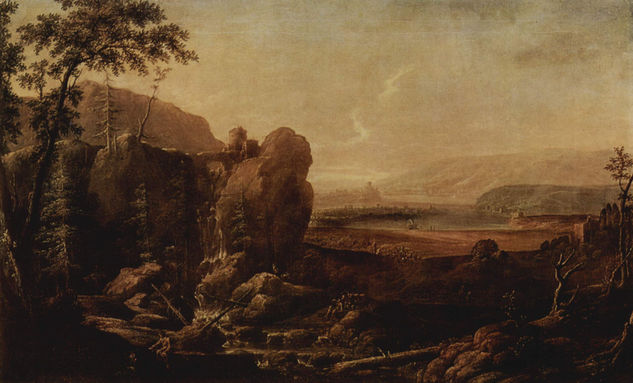 Landscape with Waterfall 