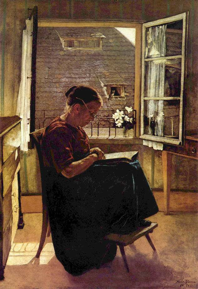 The Artist's Mother in the Small Room
