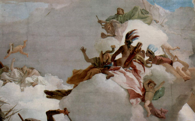 Apoteosis de la familia Pisani, Detalle