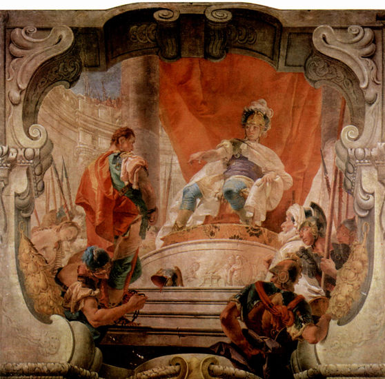 Frescos in the Dugnani Palace, scene 