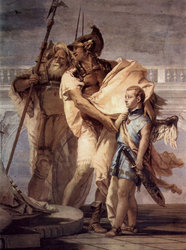 Frescos en la Villa Vallmarana, Vicenza, escena
