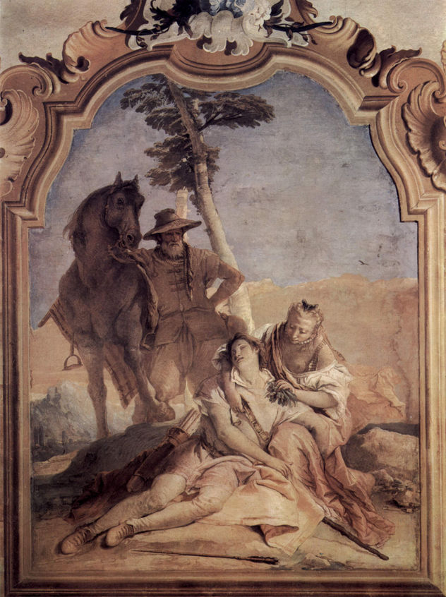 Frescos en la Villa Vallmarana, Vicenza, escena