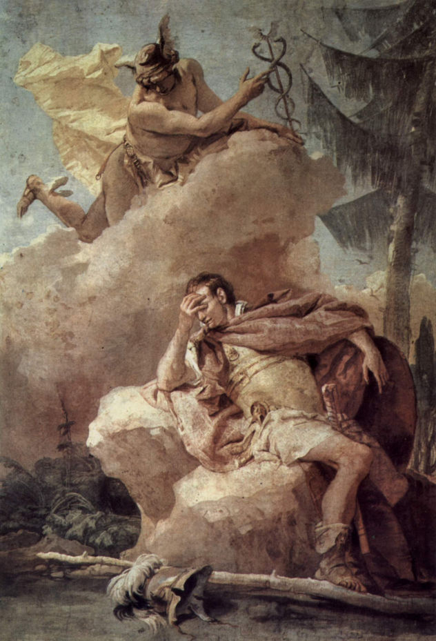 Frescos en la Villa Vallmarana, Vicenza, escena