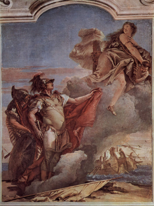 Frescos en la Villa Vallmarana, Vicenza, escena