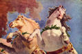 Frescos en la sala del emperador del palacio de Würzburg, fresco de techo, escena