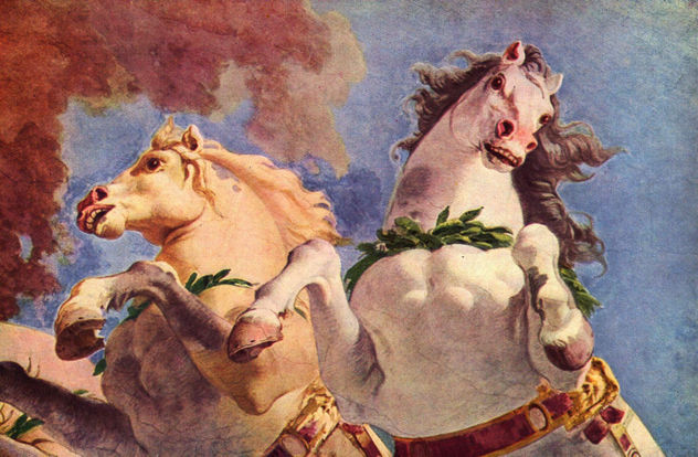 Frescos in the Emperor's Room of the Würzburg Palace, ceiling fresco, scene