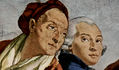 Frescos del vestíbulo de la Residencia de Würzburg, escenas de la apoteosis del príncipe obispo, detalle