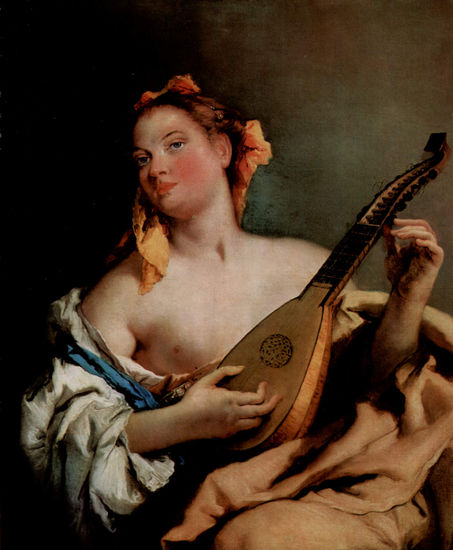 Young Singer with Mandolin 