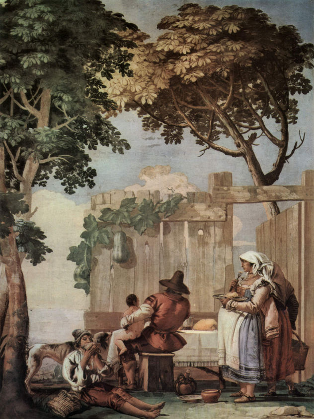 Frescos en la Villa Vallmarana, Vicenza, escena
