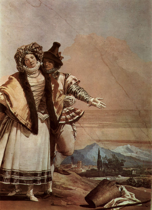 Frescos en la Villa Vallmarana, Vicenza, escena