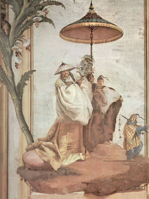Frescos en la Villa Vallmarana, Vicenza, escena