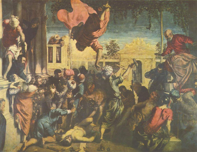 Serie de pinturas "Las maravillas de San Marcos", escena