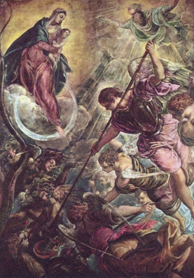 Fight of the Archangel Michael with Satan 