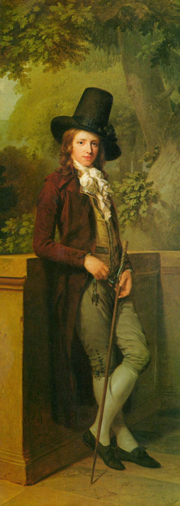 Porträt des Herrn Chatelain, Detail