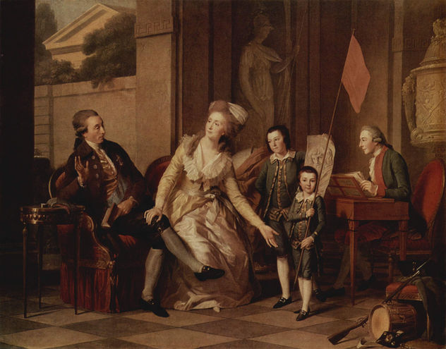 Porträt der Familie Saltykowa