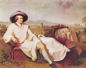 Portrait of Goethe...