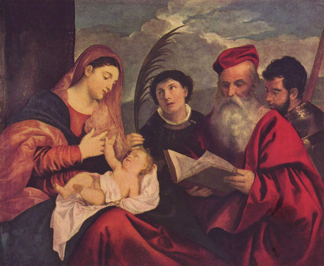 Mary with the Child and Saints Stephen, Jerome, and Maurice 