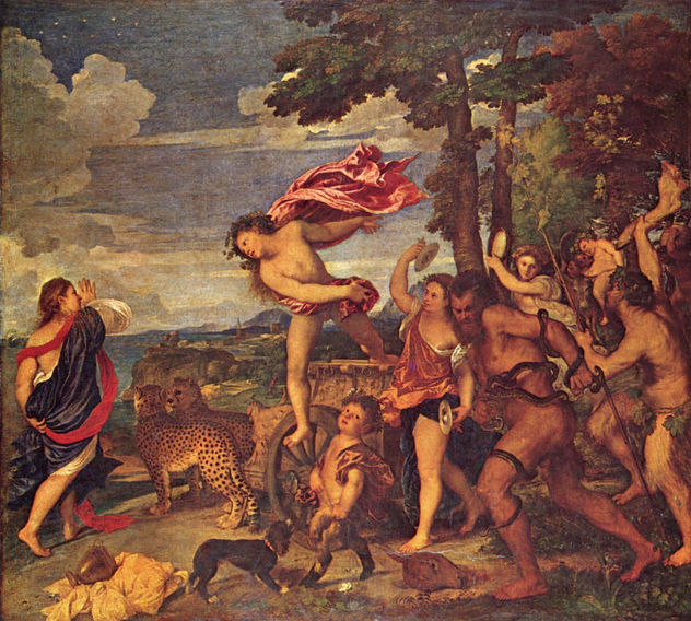 Mitologías para el "Camerino d'Alabastro" de Alfonso d'Este en el castillo de Ferrara, escena