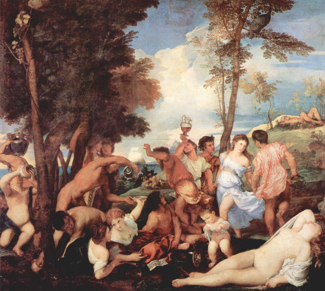 Mitologías para el "Camerino d'Alabastro" de Alfonso d'Este en el castillo de Ferrara, escena