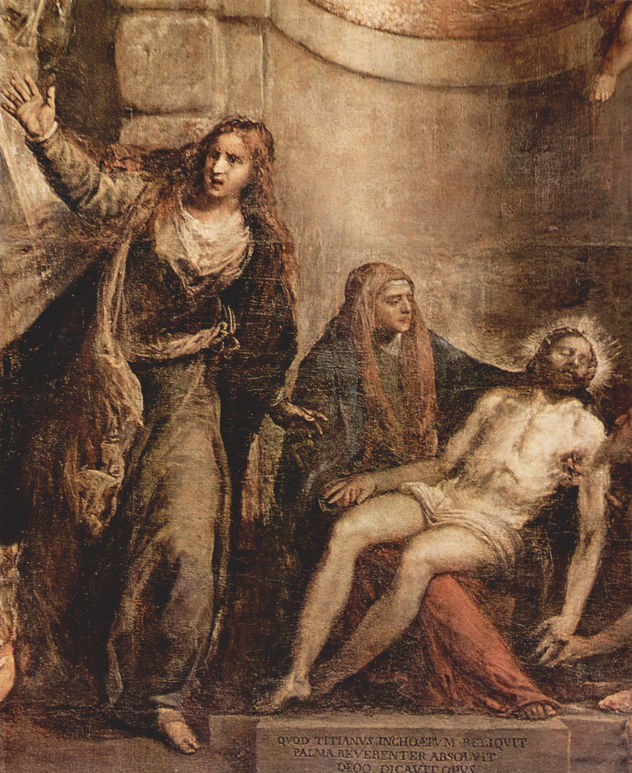 Pietà, detail