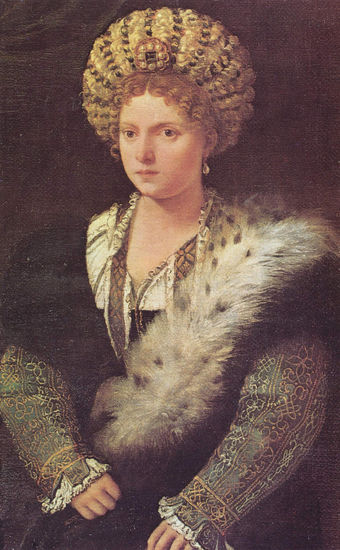 Retrato de Isabella d'Este, Condesa de Mantua 