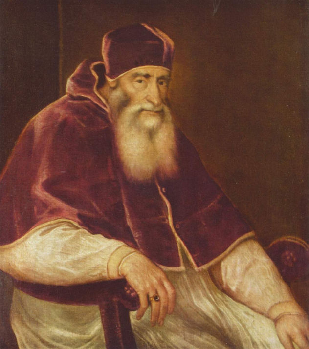 Porträt des Papst Paul III. Farnese