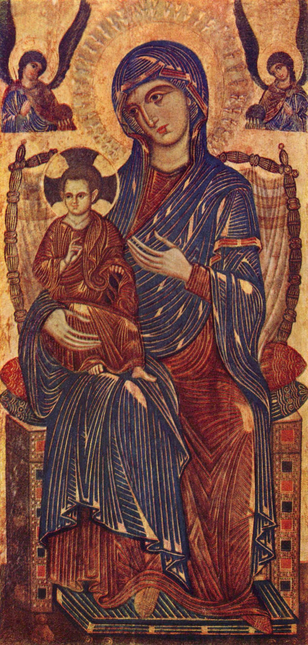 Thronende Madonna