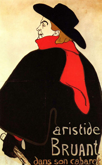 Aristide Bruant in his cabaret 